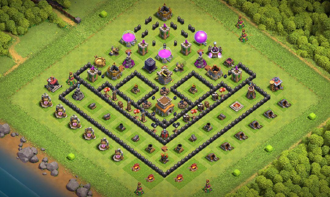 Town Hall 8 Farming Base layout by TakeruPlays