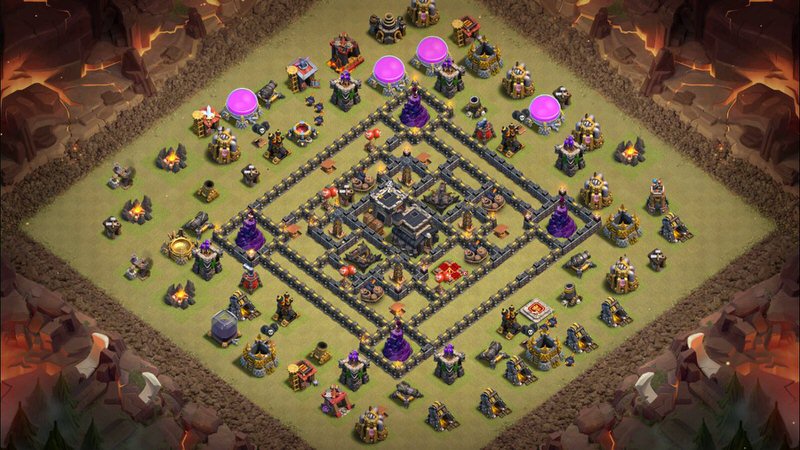 Town Hall 9 War Base layout by TReX