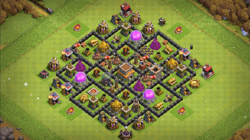 Town Hall 8 Farming Base layout by TReX