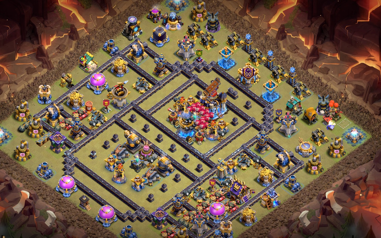 Town Hall 18 War Base layout by Kings Villa