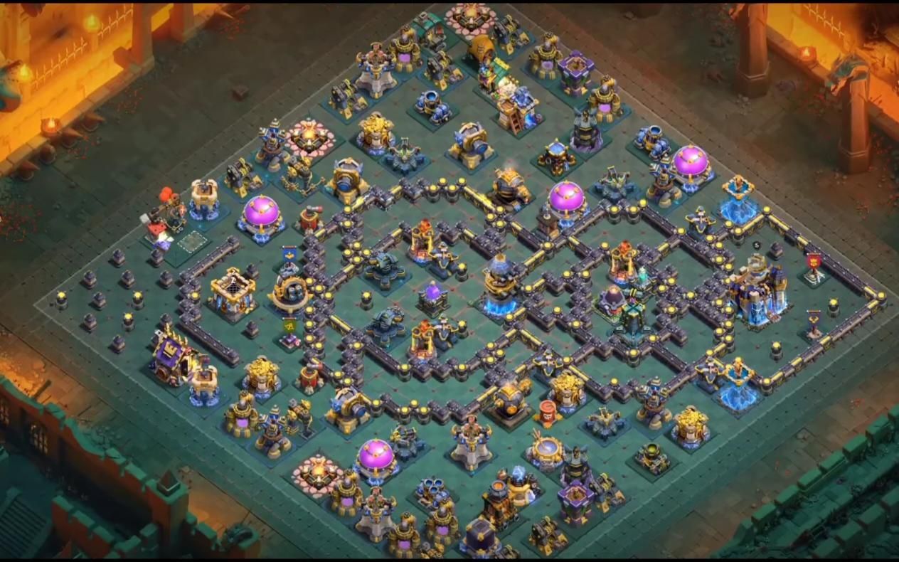 Town Hall 18 Trophy Base layout by BASE MAKER