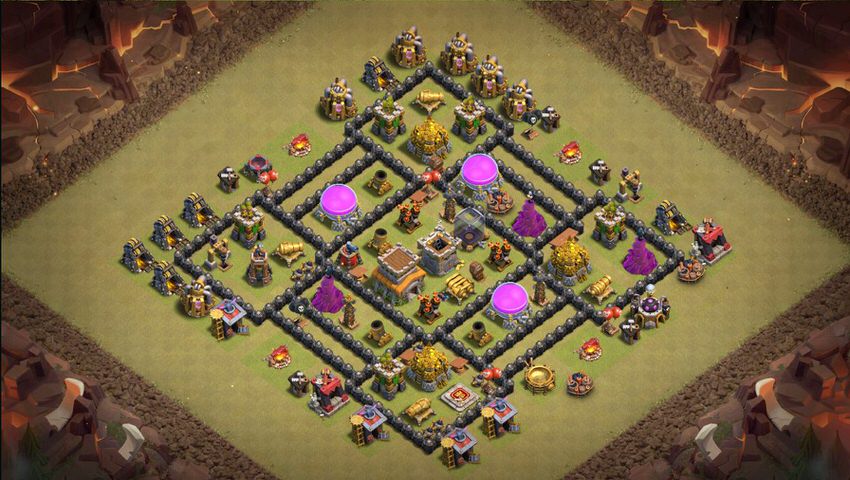Town Hall 8 War Base layout by TReX