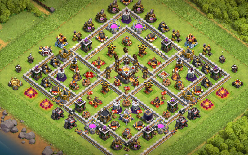 Town Hall 11 Trophy Base layout by Mr.G