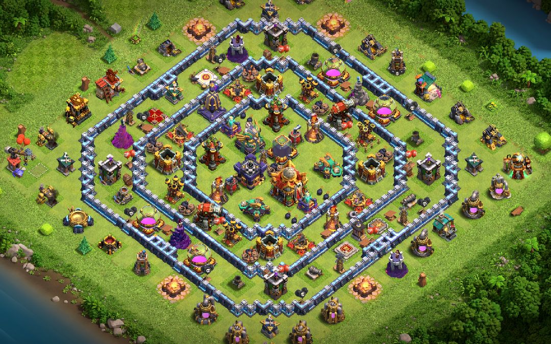 Town Hall 16 Hybrid Base layout by another world