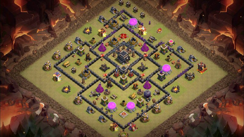 Town Hall 9 War Base layout by TReX
