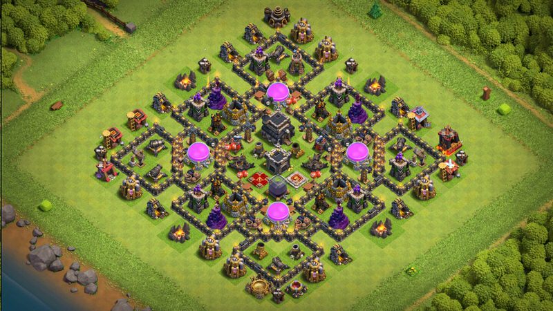 Town Hall 9 Trophy Base layout by TReX