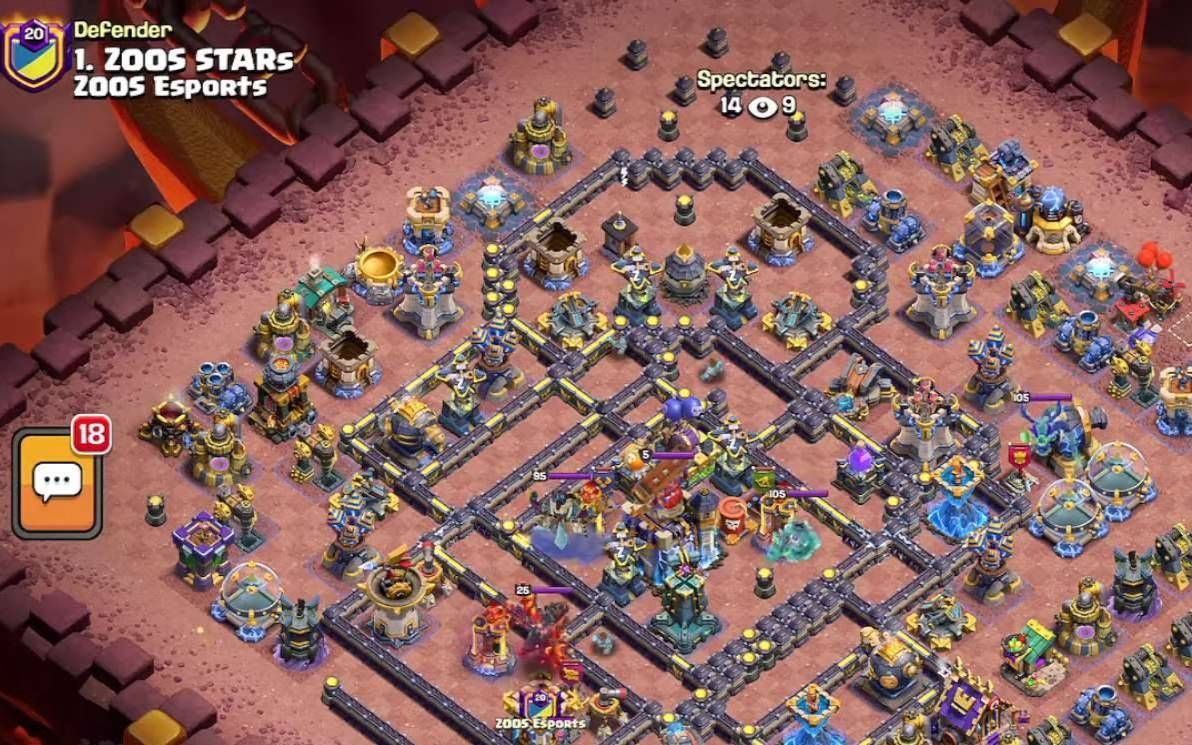 Town Hall 18 War Base layout by XLR8