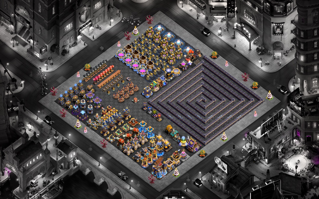 Town Hall 18 Fun Base layout by X