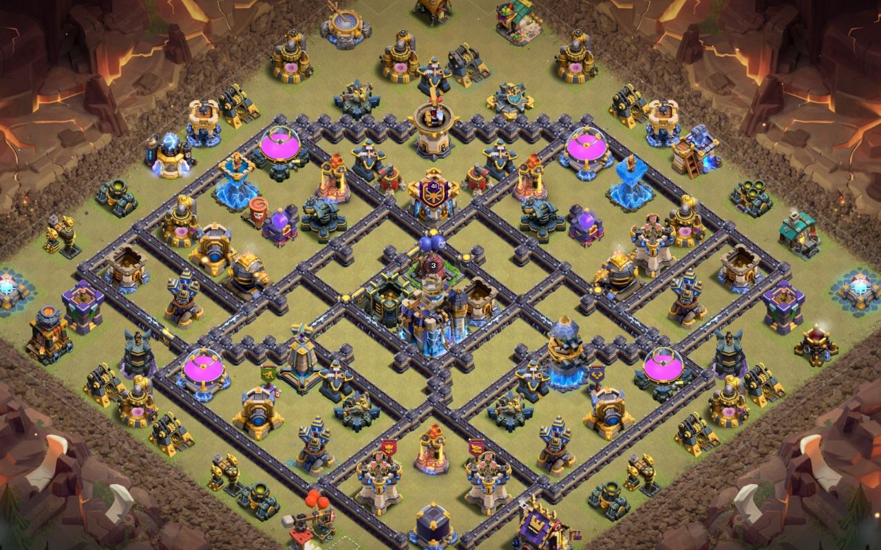 Town Hall 18 War Base layout by HERO SINA