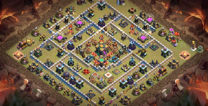 Town Hall 14 War Base layout by TReX