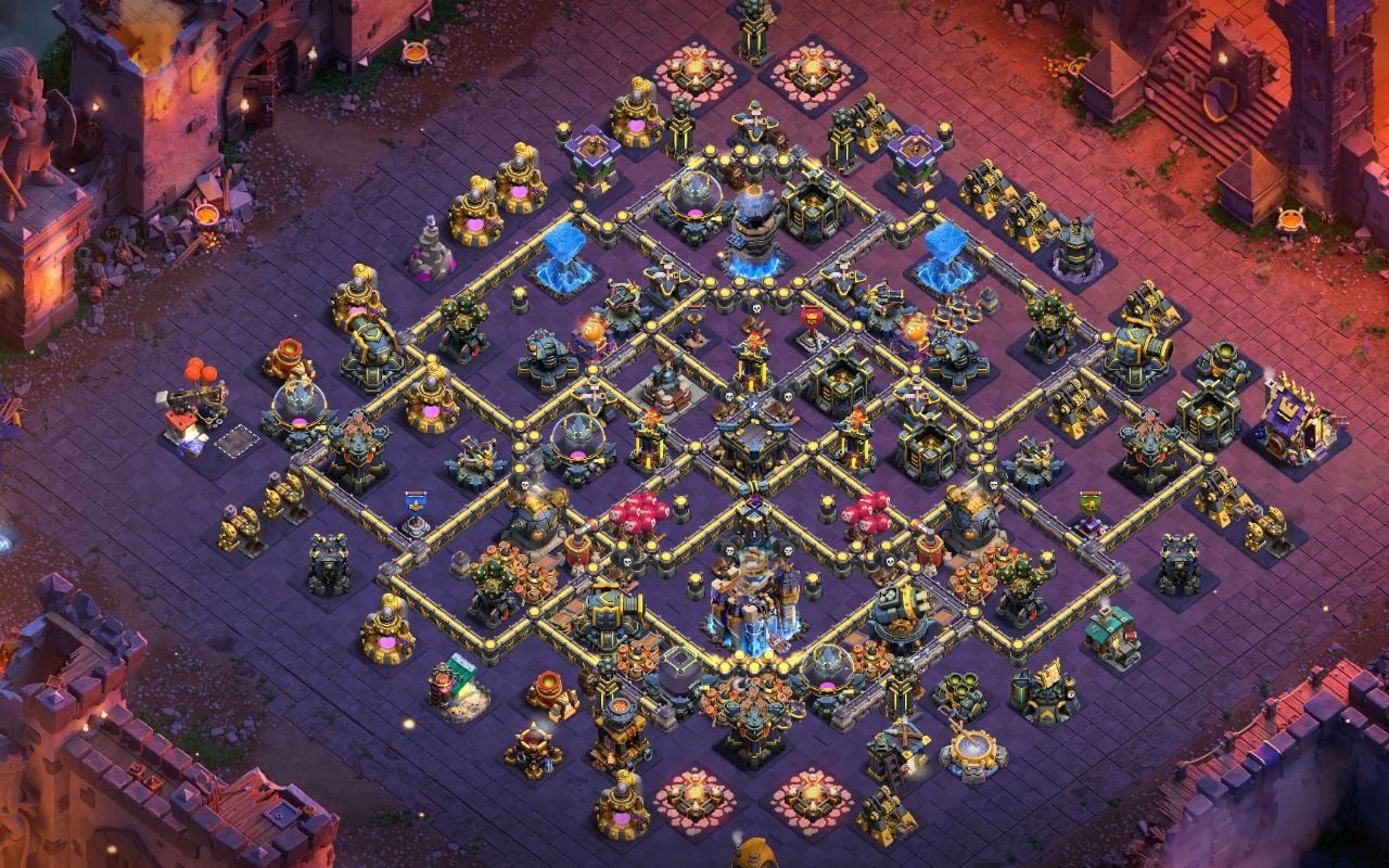 Town Hall 18 War Base layout by Sakib Akando
