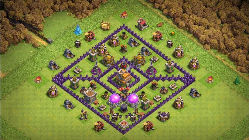 Town Hall 7 Farming Base layout by TReX