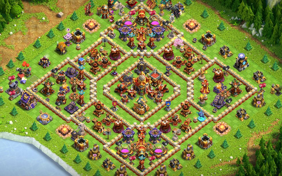 Town Hall 16 CWL Base layout by Cosmic Wolf