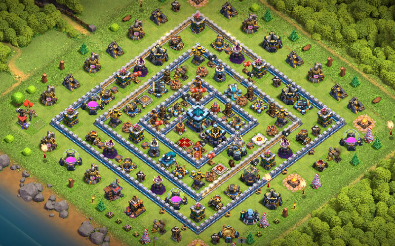Town Hall 13 Farming Base layout by Morning Star