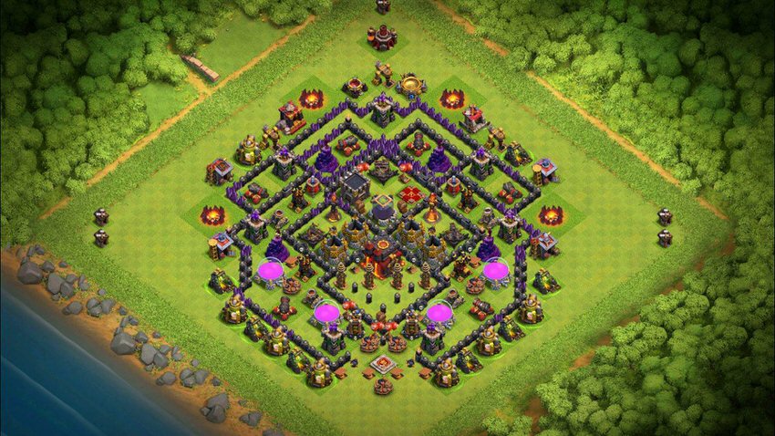 Town Hall 10 Farming Base layout by TReX