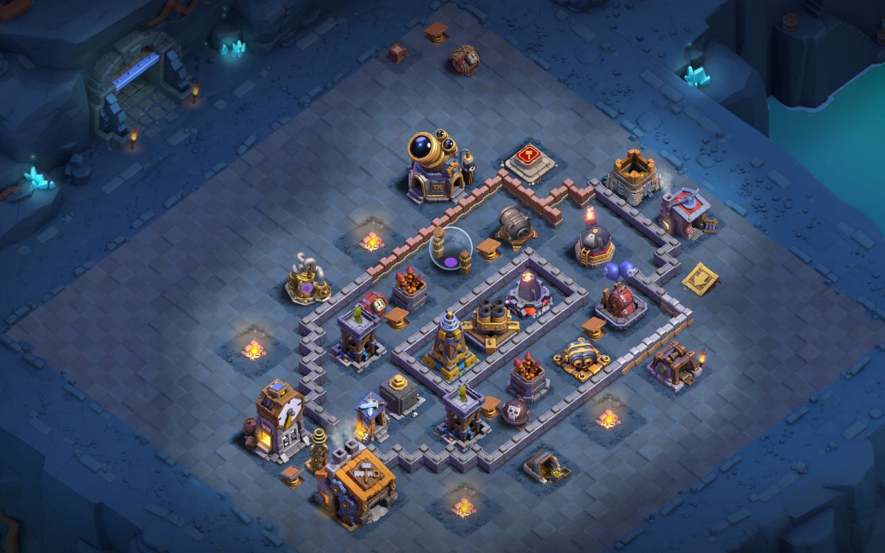 Builder Hall 9 Builder Base layout by Saud