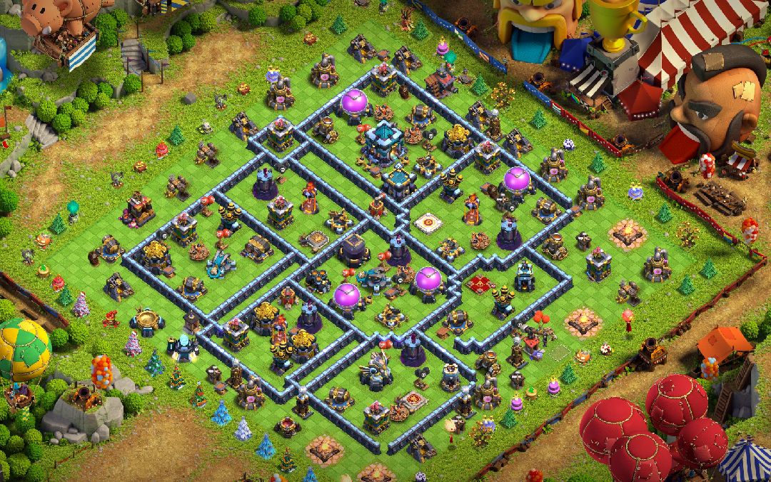 Town Hall 13 War Base layout by WILLIAM ERLANGGA