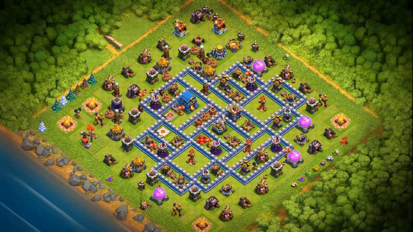 Town Hall 12 Trophy Base layout by TReX