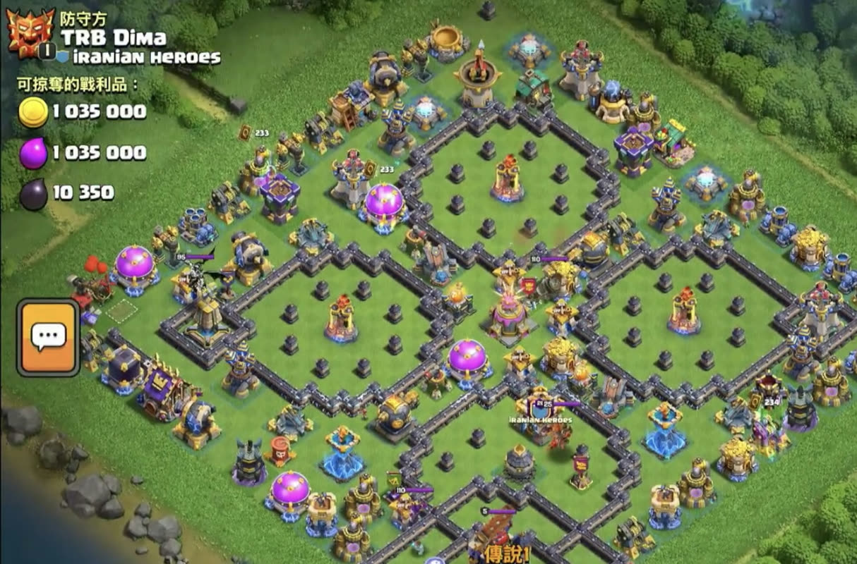 Town Hall 18 Legend Base layout by XLR8