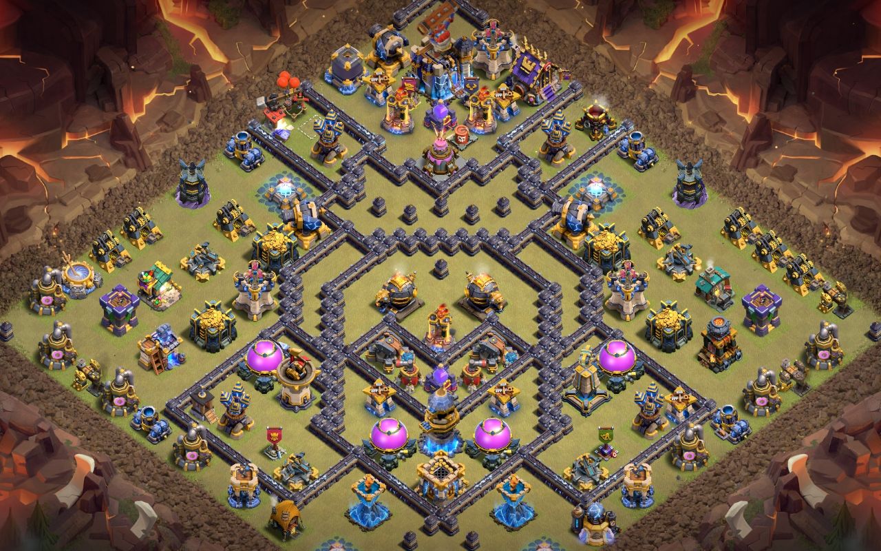 Town Hall 18 Trophy Base layout by NK