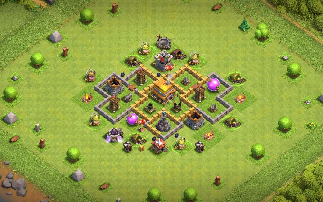 Town Hall 5 War Base layout by SONU