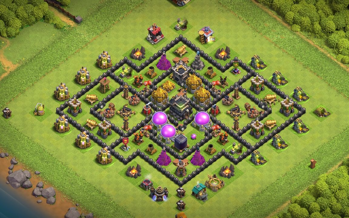 Town Hall 9 Farming Base layout by GodzillaXXL