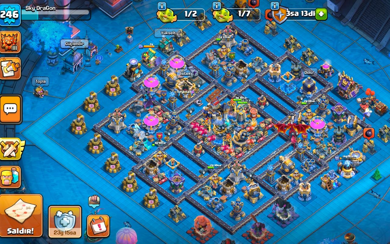 Town Hall 18 Trophy Base layout by SkyDraGoN