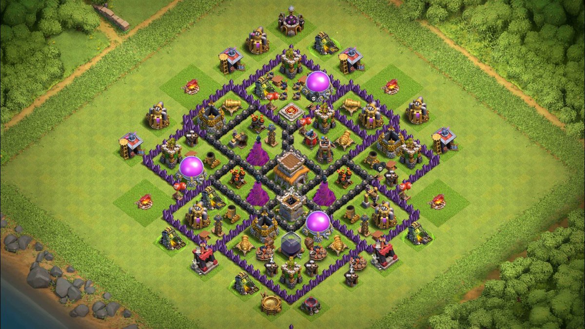 Town Hall 8 Hybrid Base layout by TReX