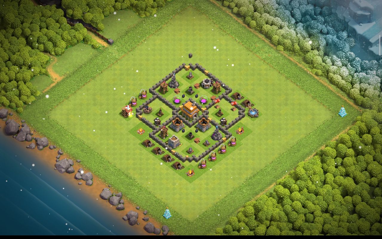 Town Hall 6 Hybrid Base layout by ادخل الكلان اذه أنته عربي ومنور