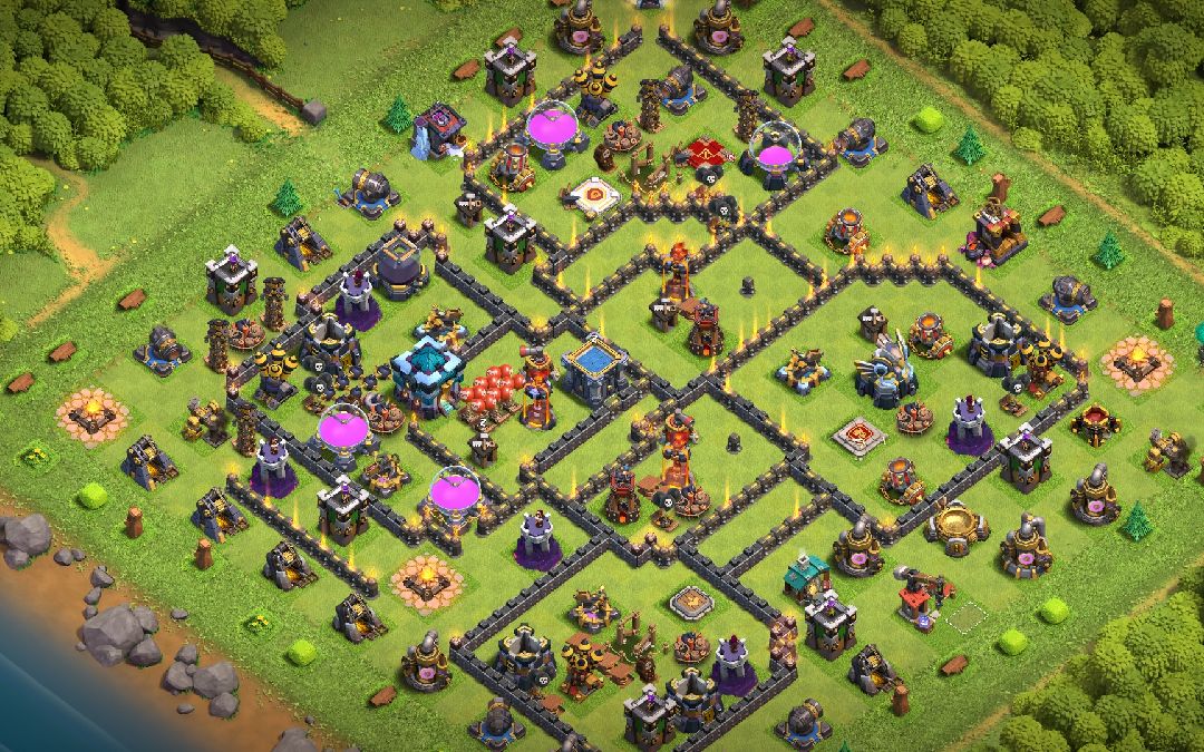 Town Hall 13 War Base layout by SONU