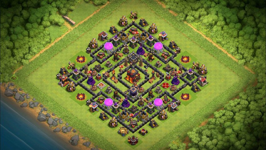 Town Hall 10 Farming Base layout by TReX
