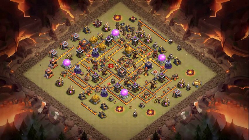 Town Hall 10 War Base layout by TReX