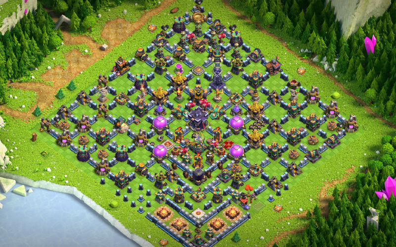 Town Hall 15 Trophy Base layout by moslemcr7