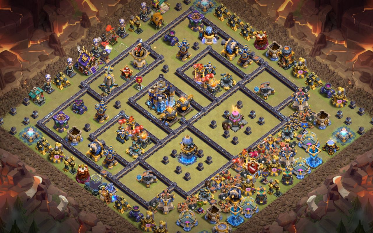 Town Hall 18 Hybrid Base layout by BH10