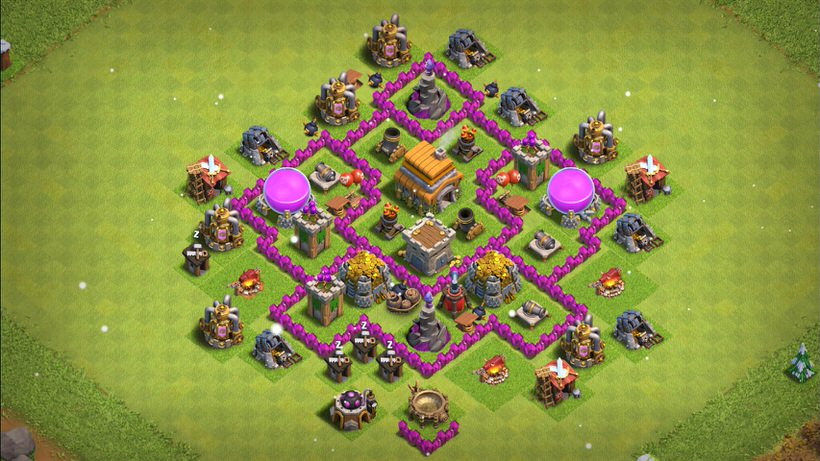 Town Hall 6 Hybrid Base layout by TReX
