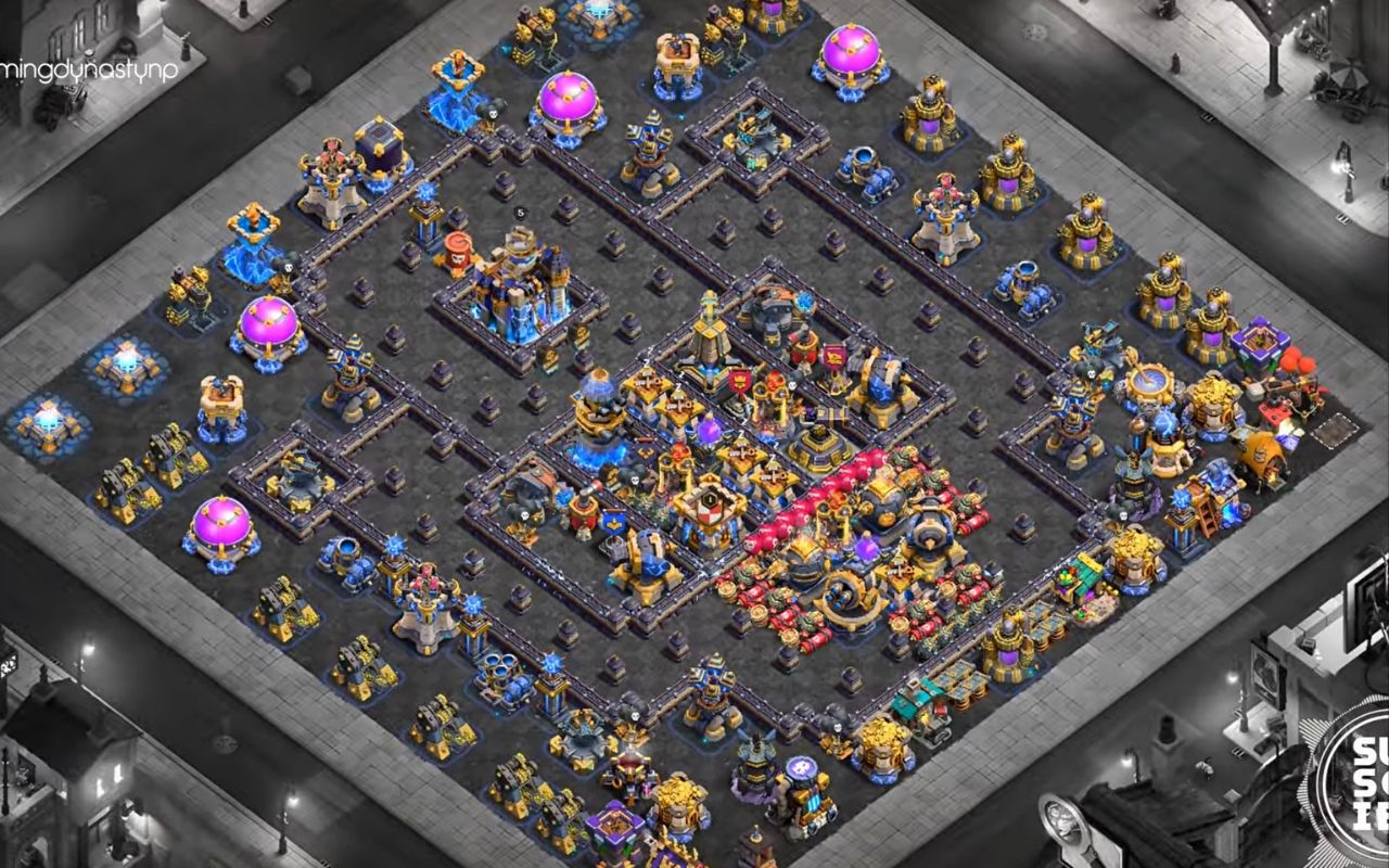 Town Hall 18 Hybrid Base layout by BH10