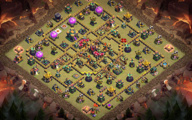Town Hall 14 War Base layout by XLR8