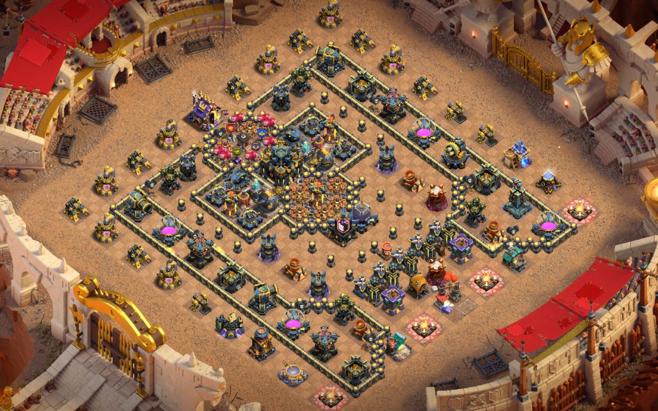 Town Hall 17 War Base layout by Mustafa
