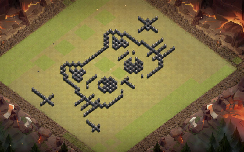 Town Hall 8 Fun Base layout by prince of hell