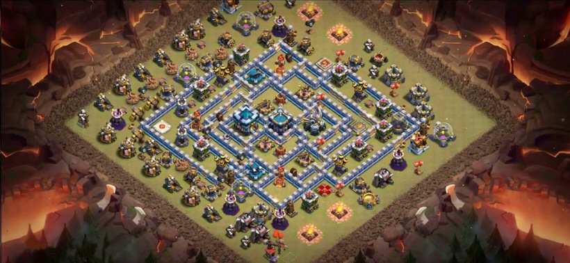 Town Hall 13 War Base layout by TReX