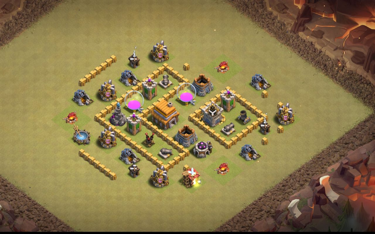 Town Hall 5 War Base layout by PRIAIDAMAN77D