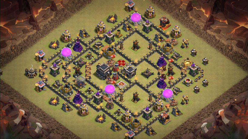 Town Hall 9 War Base layout by TReX