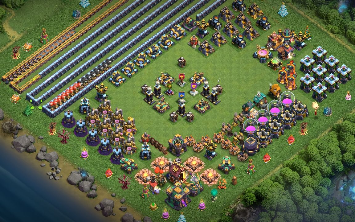 Town Hall 14 Hybrid Base layout by DarkShpink