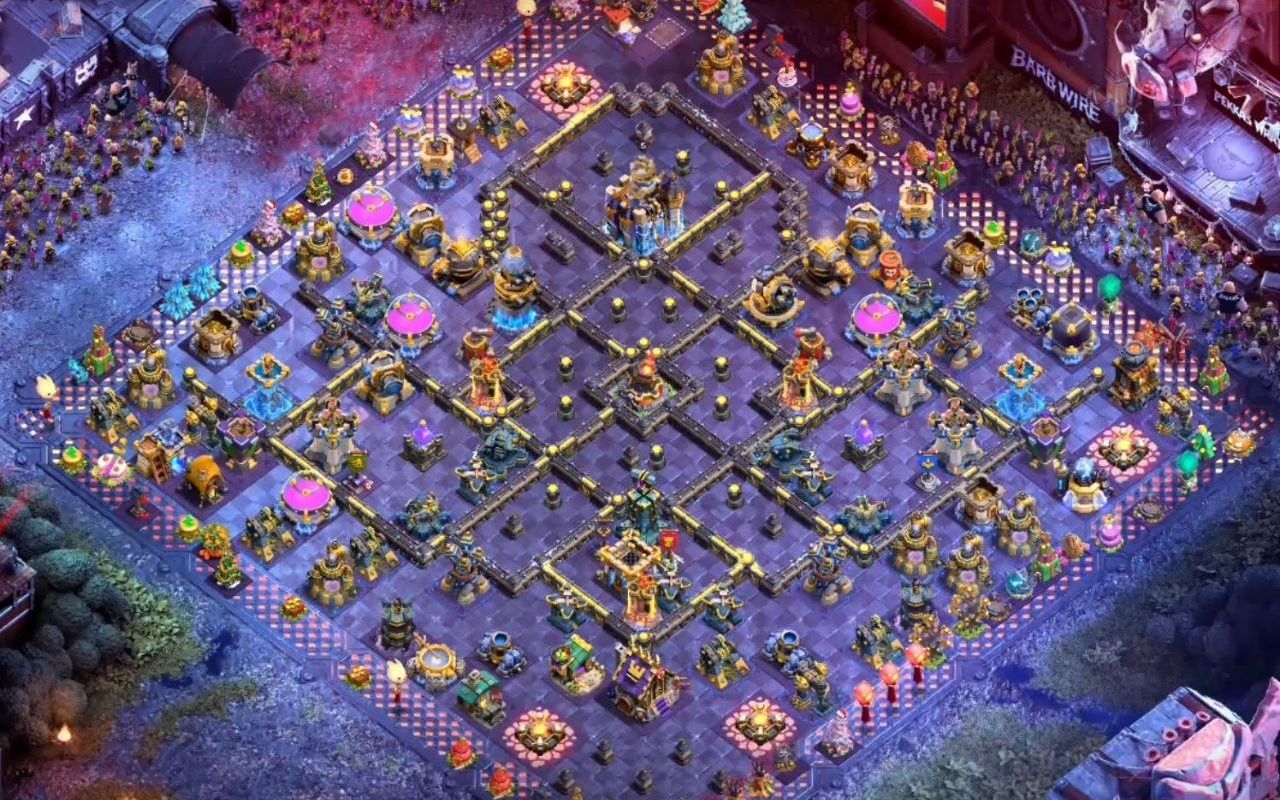 Town Hall 18 Trophy Base layout by BASE MAKER