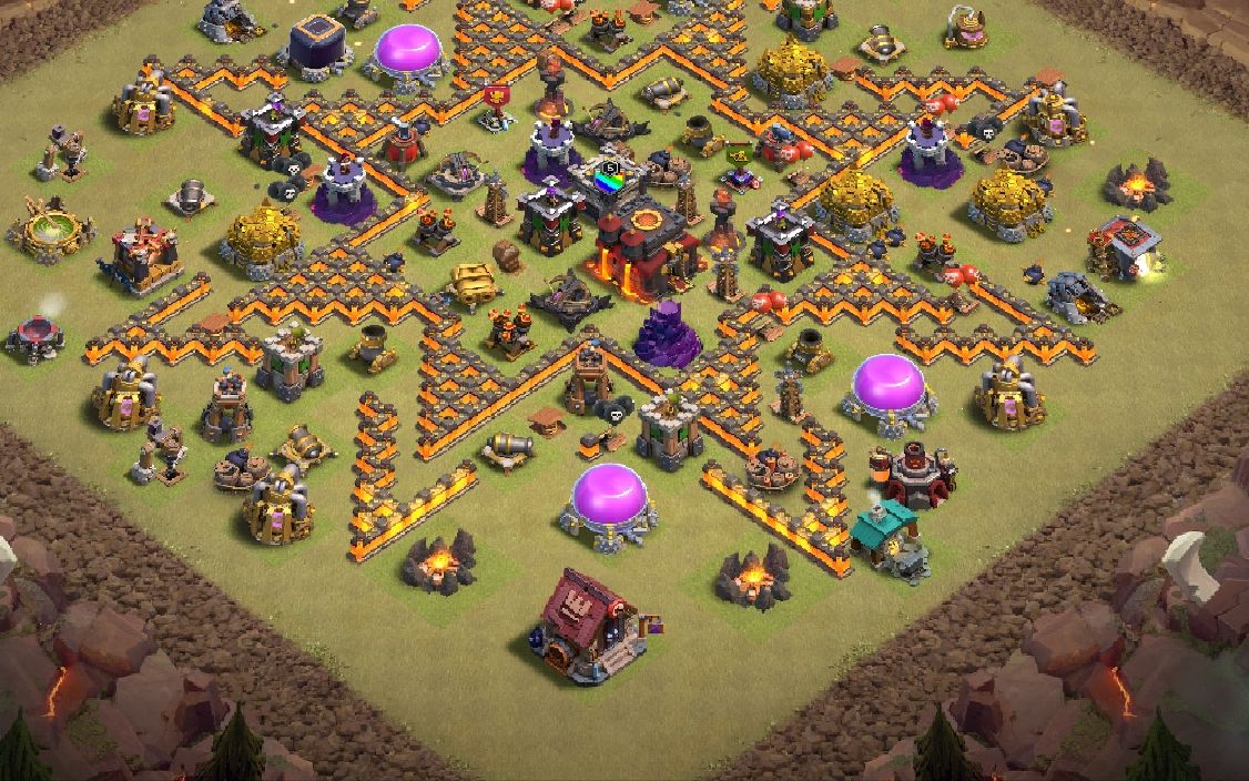 Town Hall 10 Trophy Base layout by Shadow Darknes