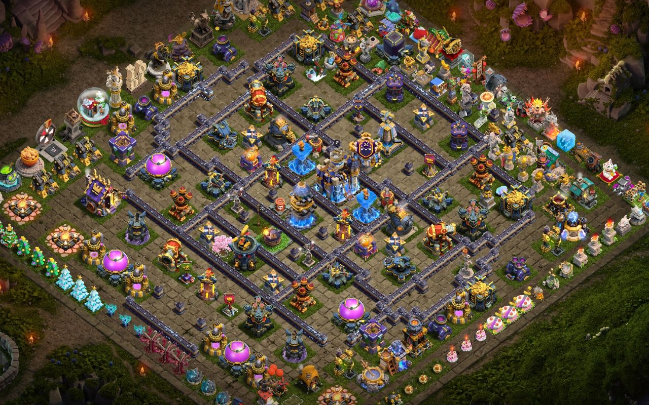Town Hall 18 Trophy Base layout by amirabbas