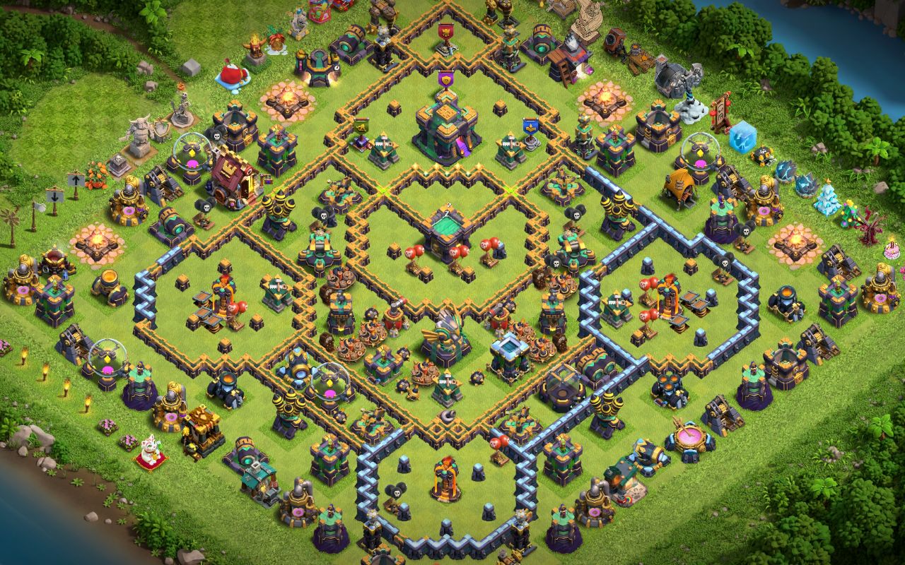 Town Hall 14 CWL Base layout by -[SHS]-