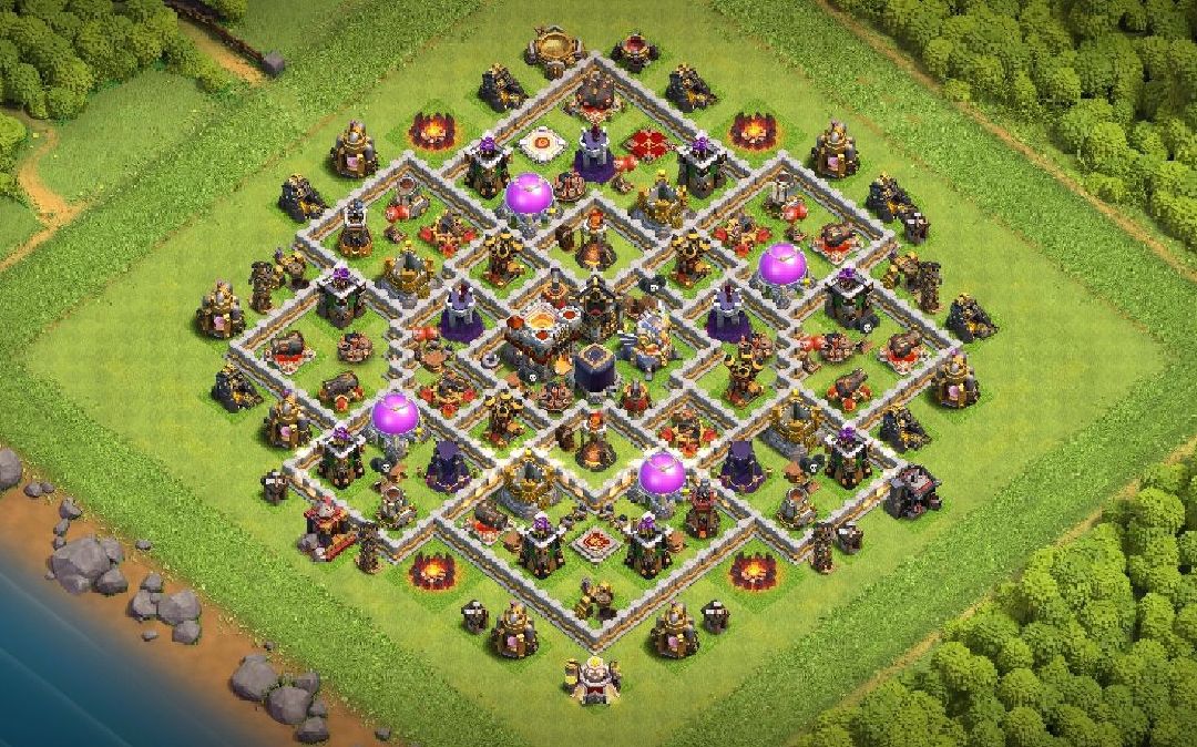 Town Hall 11 Trophy Base layout by ardean