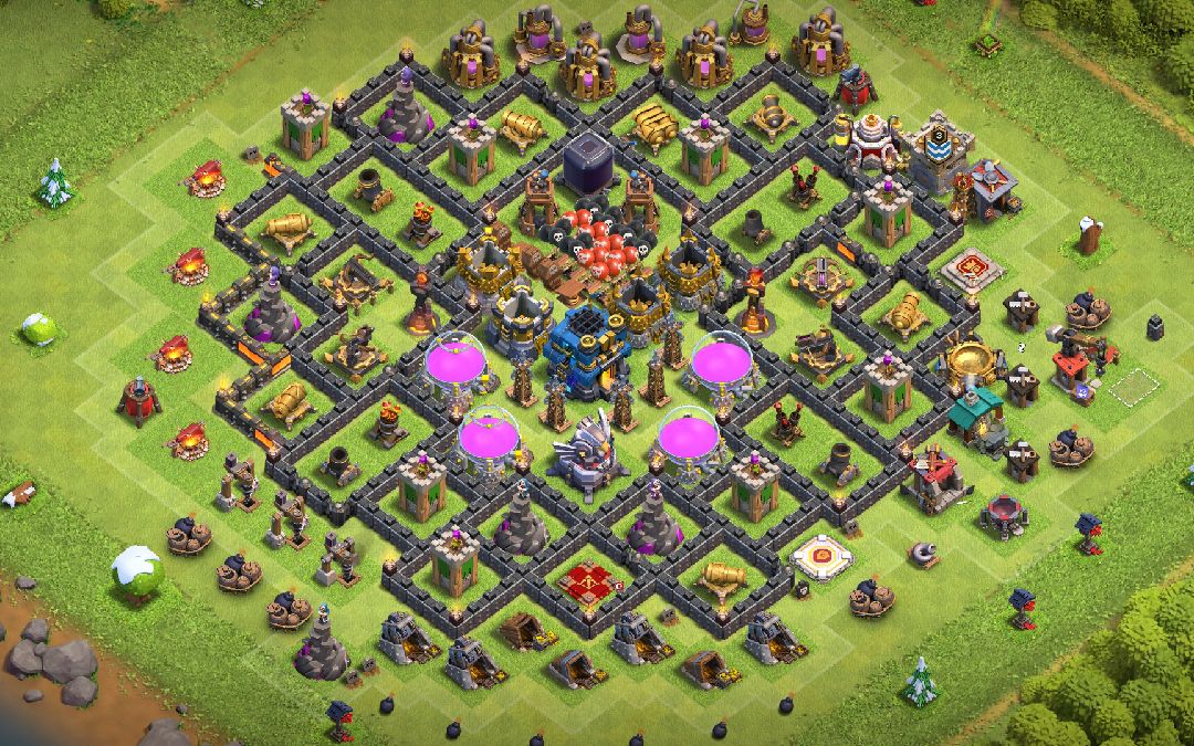 Town Hall 12 Hybrid Base layout by Yigit70