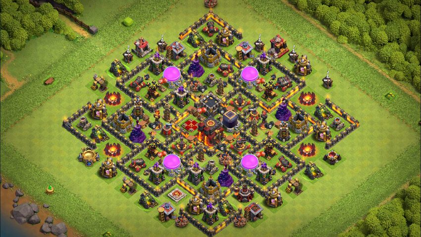 Town Hall 10 Farming Base layout by TReX